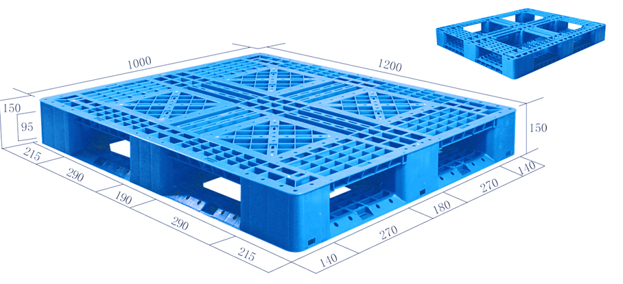 JSL-1210田字塑料托盤輕型(可堆碼) JSL-1210田字塑料托盤輕型(可堆碼)